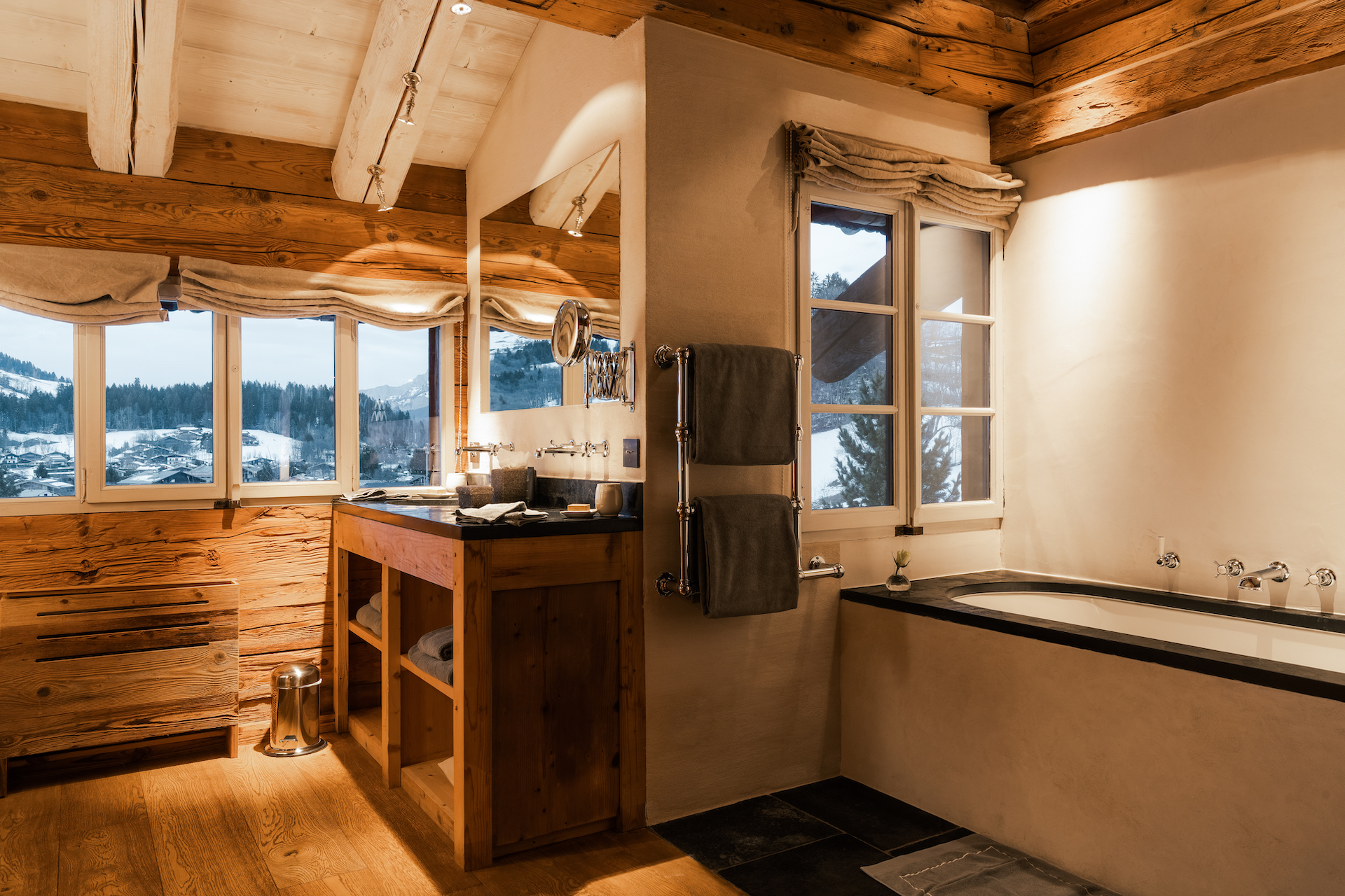 Bathroom at Zannier le Chalet in Megève