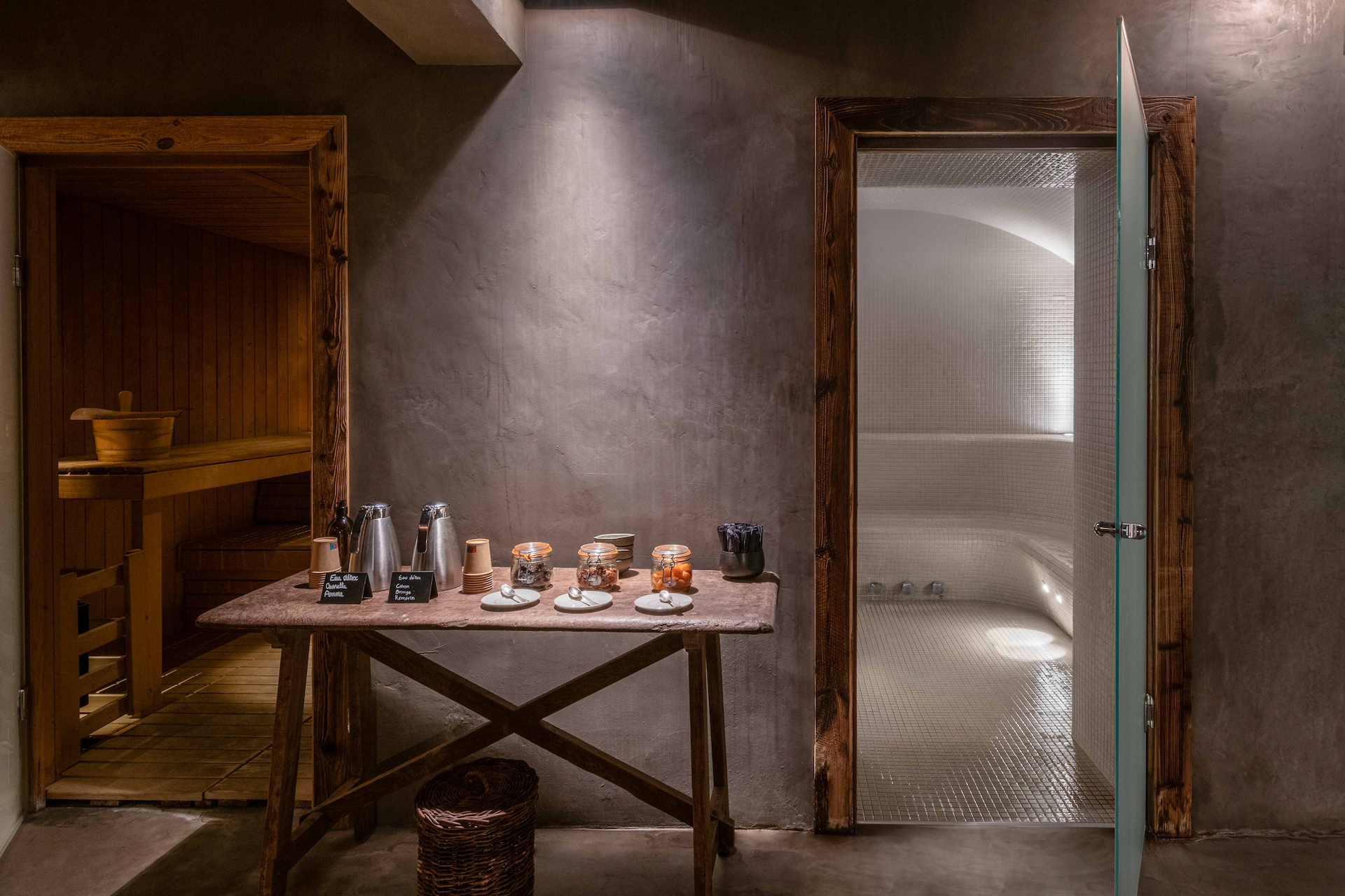 Spa area at Zanier le Chalet in Megève