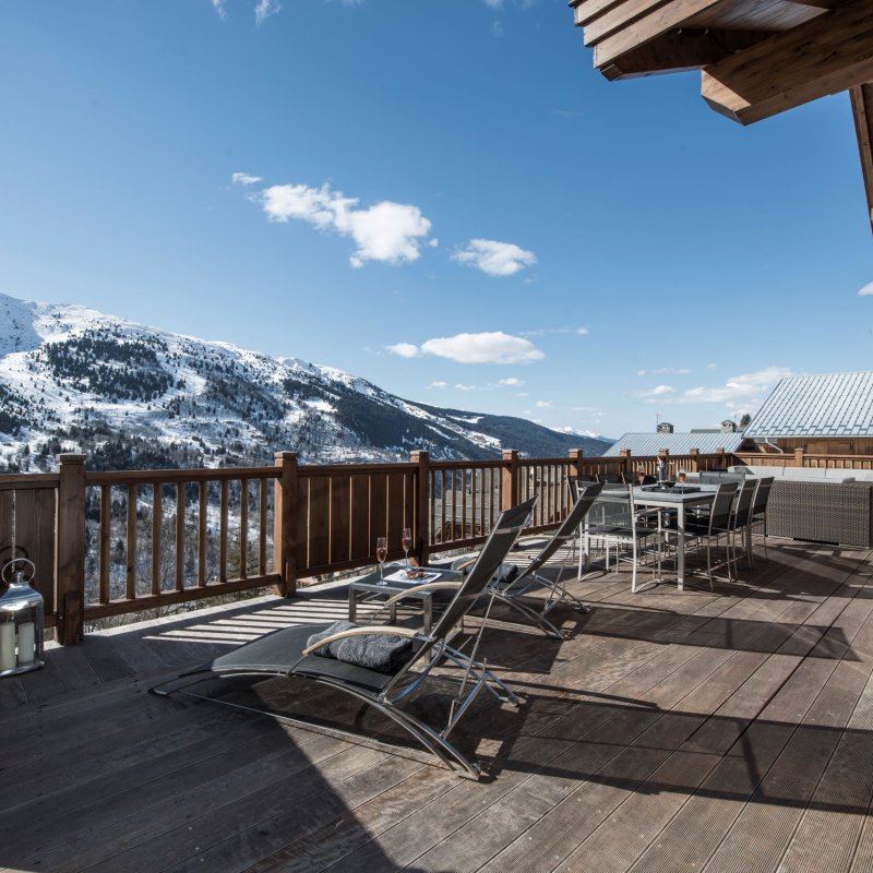 Chalet Le Grenier Meribel View Terrace